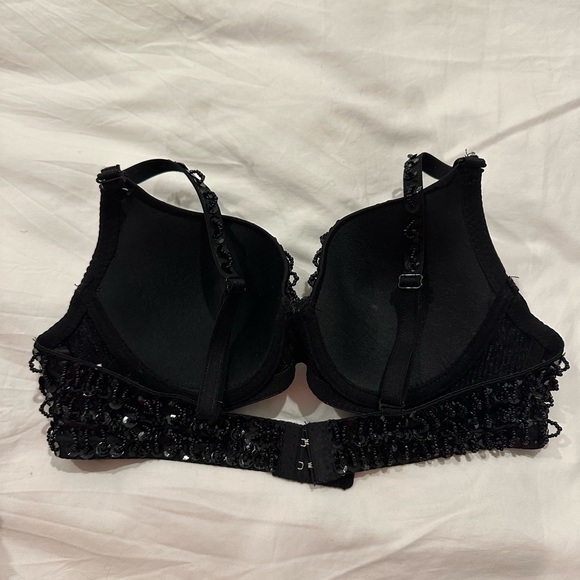 Never Worn - Beaded Black Bra - 34B - Picture 2 of 2